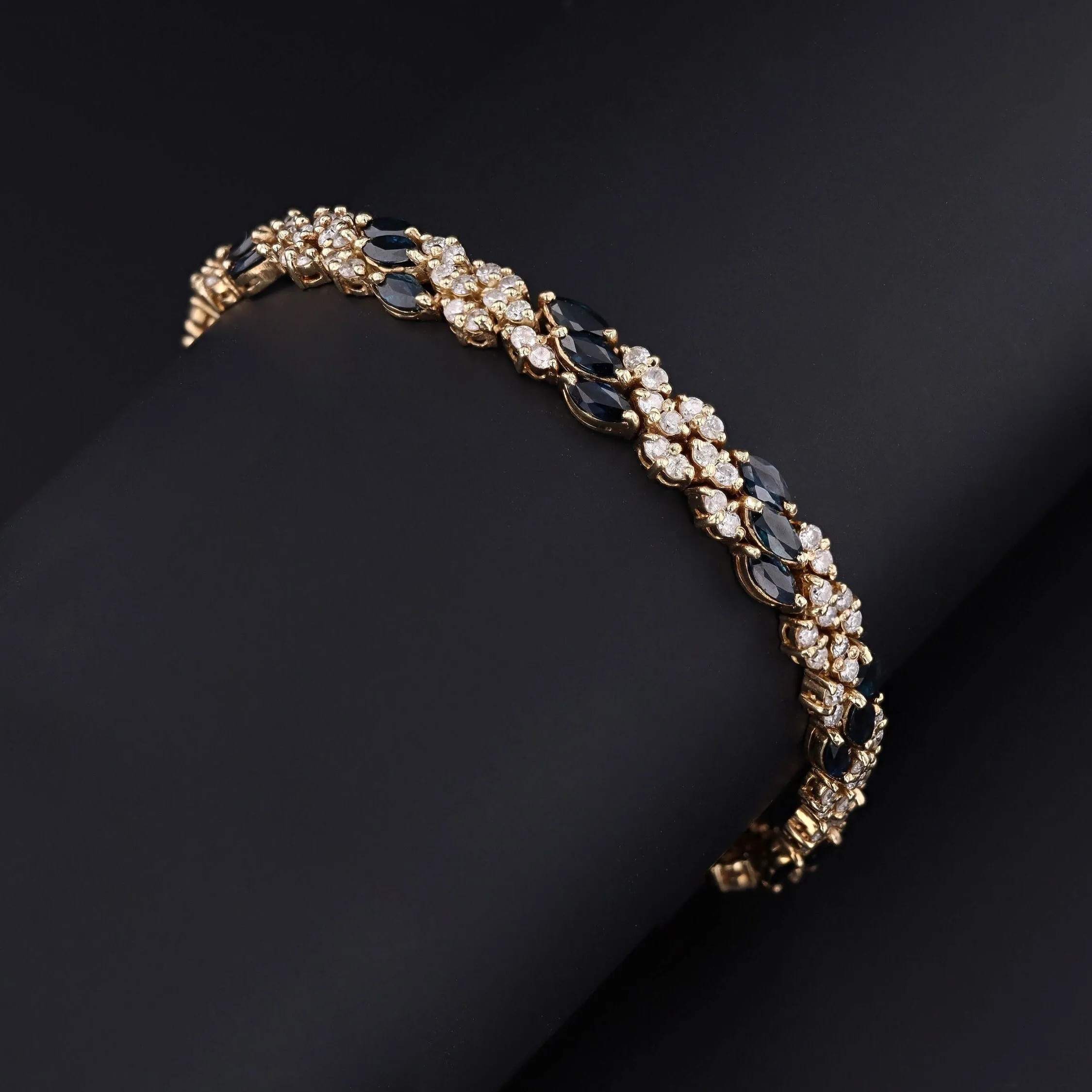Sapphire Bracelet | 14k Gold, Sapphire & Diamond Bracelet