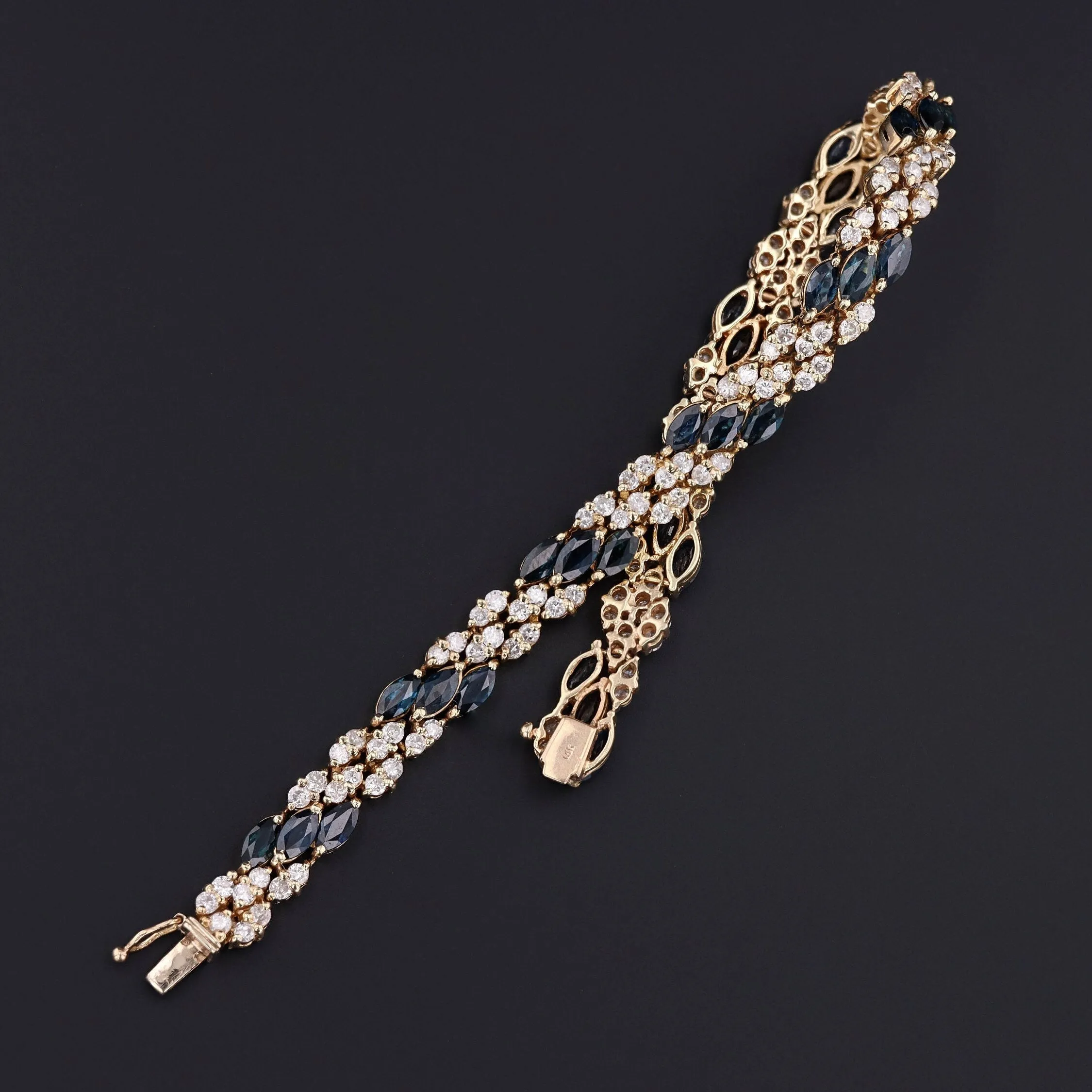 Sapphire Bracelet | 14k Gold, Sapphire & Diamond Bracelet