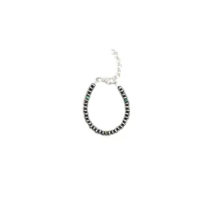 Saucer Navajo Pearl & Turquoise Navajo Pearl Bracelet - Baby