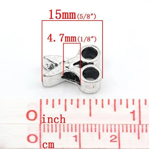 Scissors Bead Spacer for Snake Chain Charm Bracelet
