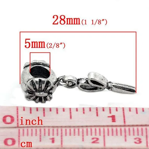 Scissors European Bead Compatible for Most European Snake Chain Bracelet