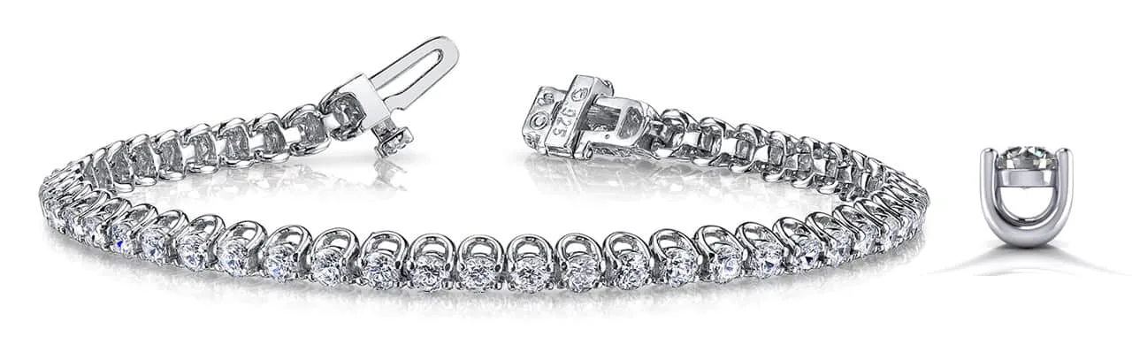 Scoop Link Lab-Grown Diamond Tennis Bracelet with 7.00 ct.(finished) 3.6mm