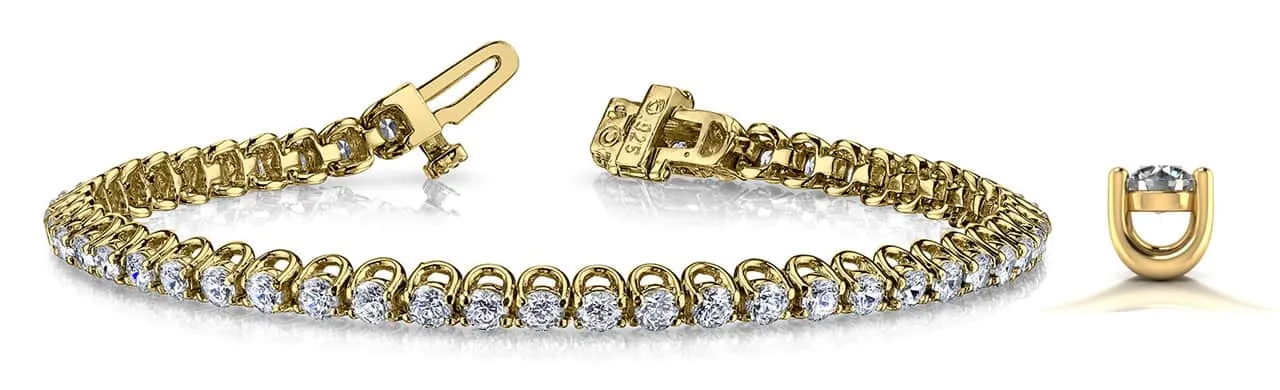 Scoop Link Lab-Grown Diamond Tennis Bracelet with 7.00 ct.(finished) 3.6mm