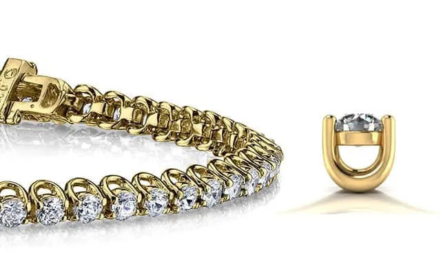 Scoop Link Lab-Grown Diamond Tennis Bracelet with 7.00 ct.(finished) 3.6mm