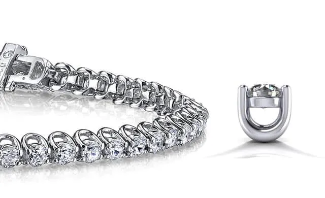 Scoop Link Lab-Grown Diamond Tennis Bracelet with 7.00 ct.(finished) 3.6mm
