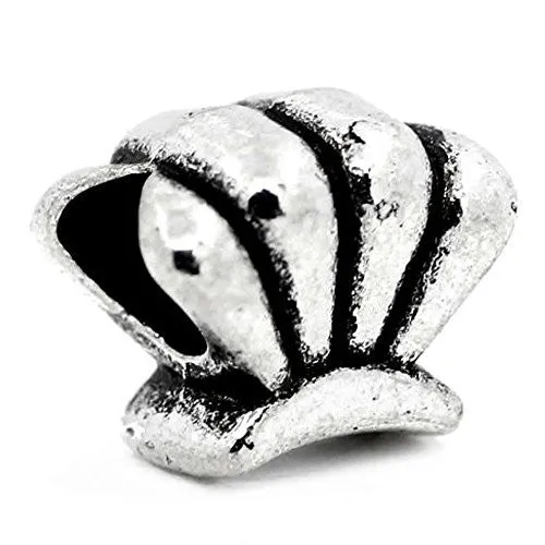 Sea Shell Bead European Bead Compatible for Most European Snake Chain Charm Bracelet