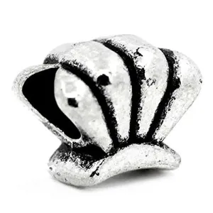 Sea Shell Bead European Bead Compatible for Most European Snake Chain Charm Bracelet