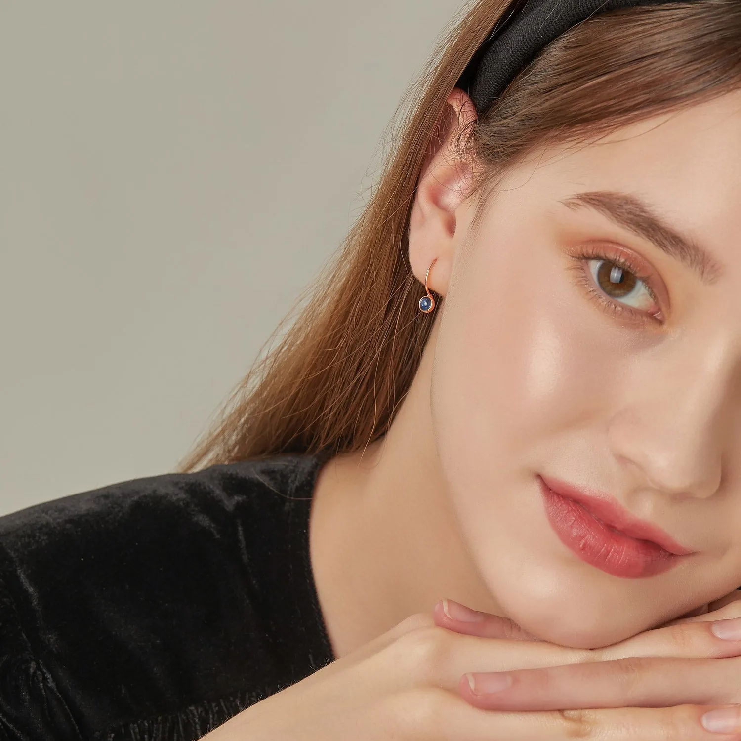 [September Birthstone] Debon D.D Gold Earring JDRERYS469B