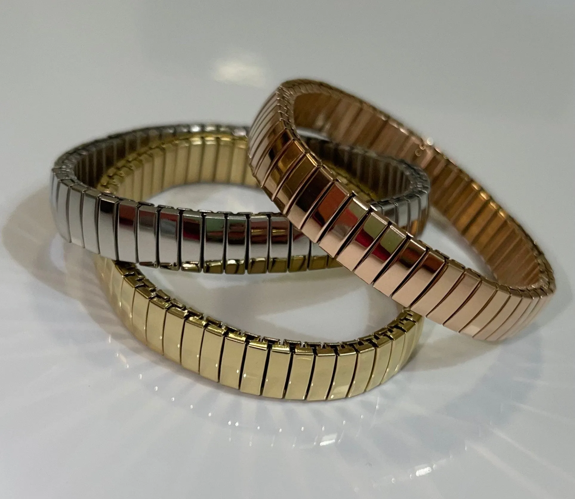 Serpent Stainless Steel Stretchy Bracelets