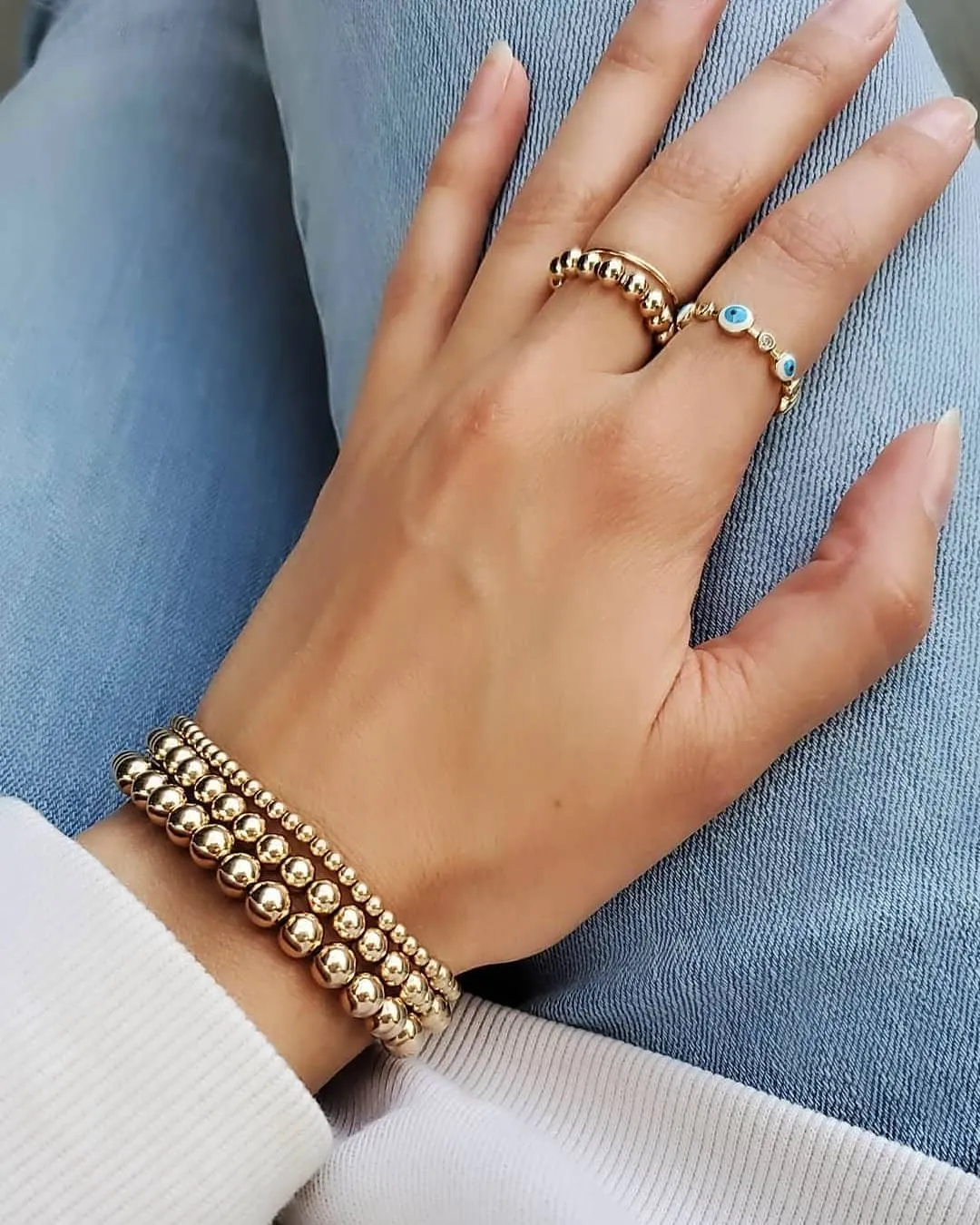 Set of 3 Ball Bracelets