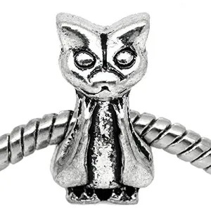 Siamese Cat European Bead Compatible for Most European Snake Chain Bracelet