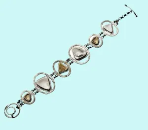Silver and 9 carat bracelet