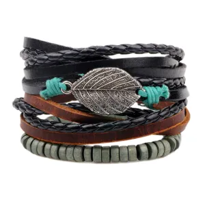 Silver Leaf Bracelet Pack