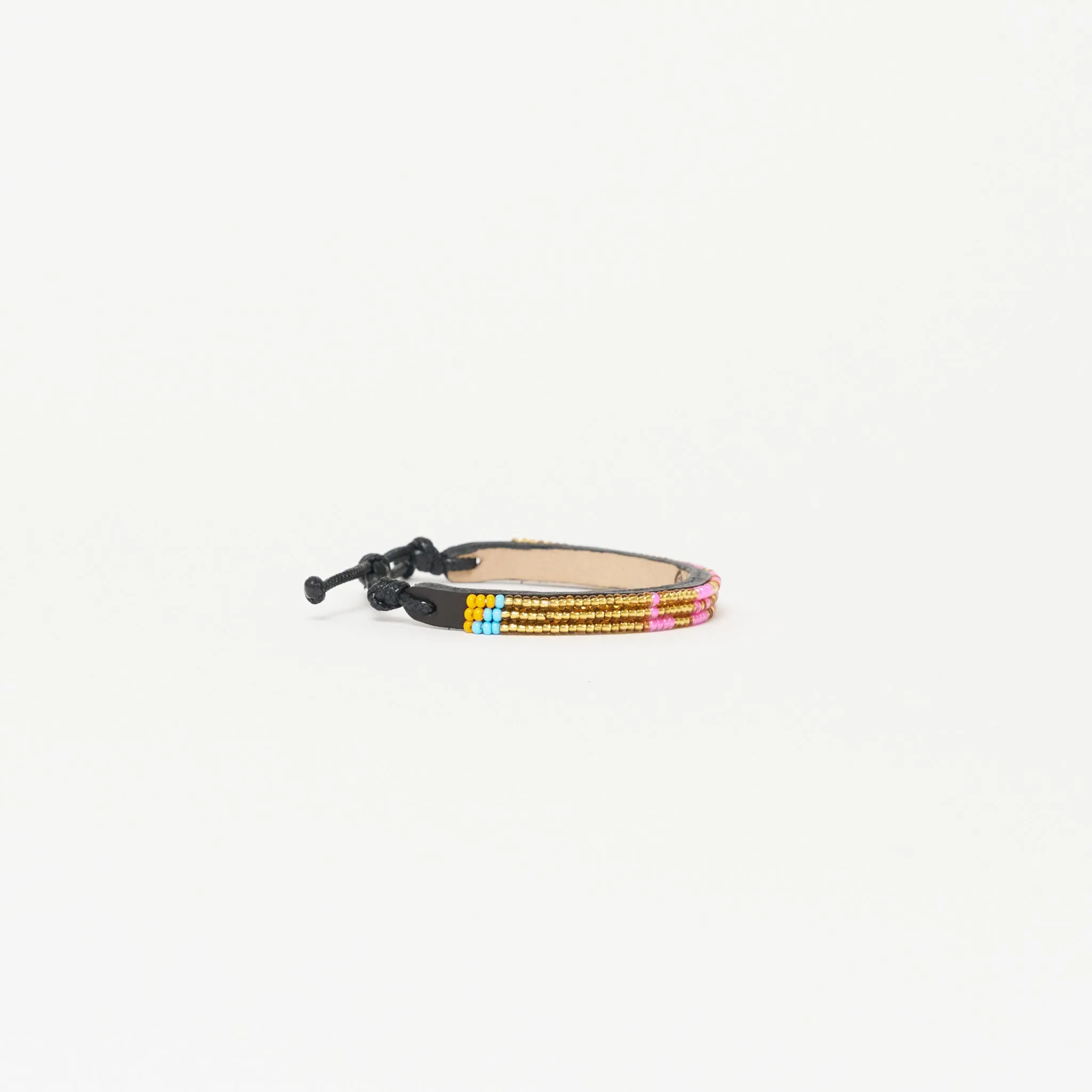 Skinny LOVE Bracelet - Gold/Bubblegum