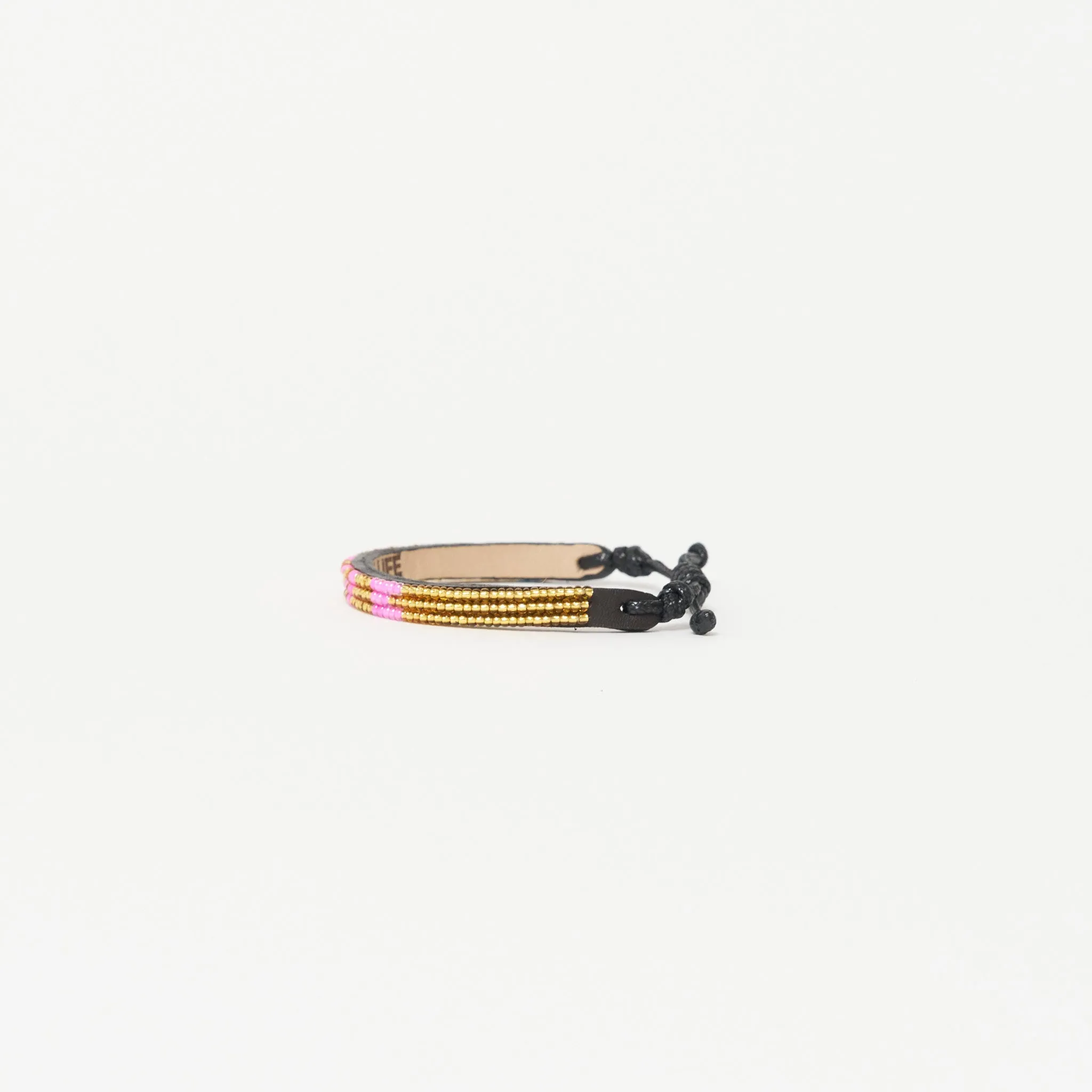 Skinny LOVE Bracelet - Gold/Bubblegum