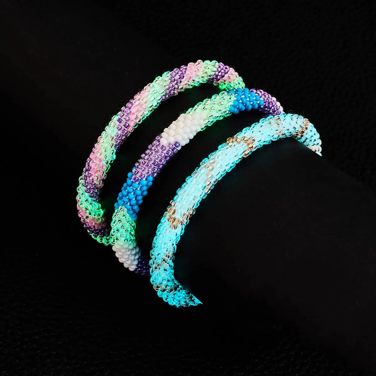 Smoke and Mirrors | Himalayan Glass Bead Bracelet