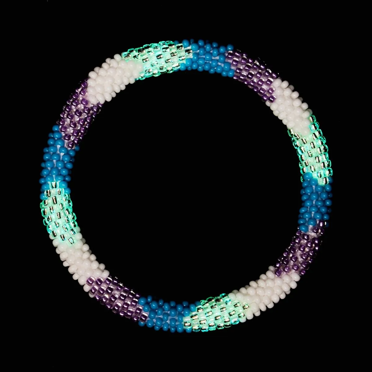 Smoke and Mirrors | Himalayan Glass Bead Bracelet
