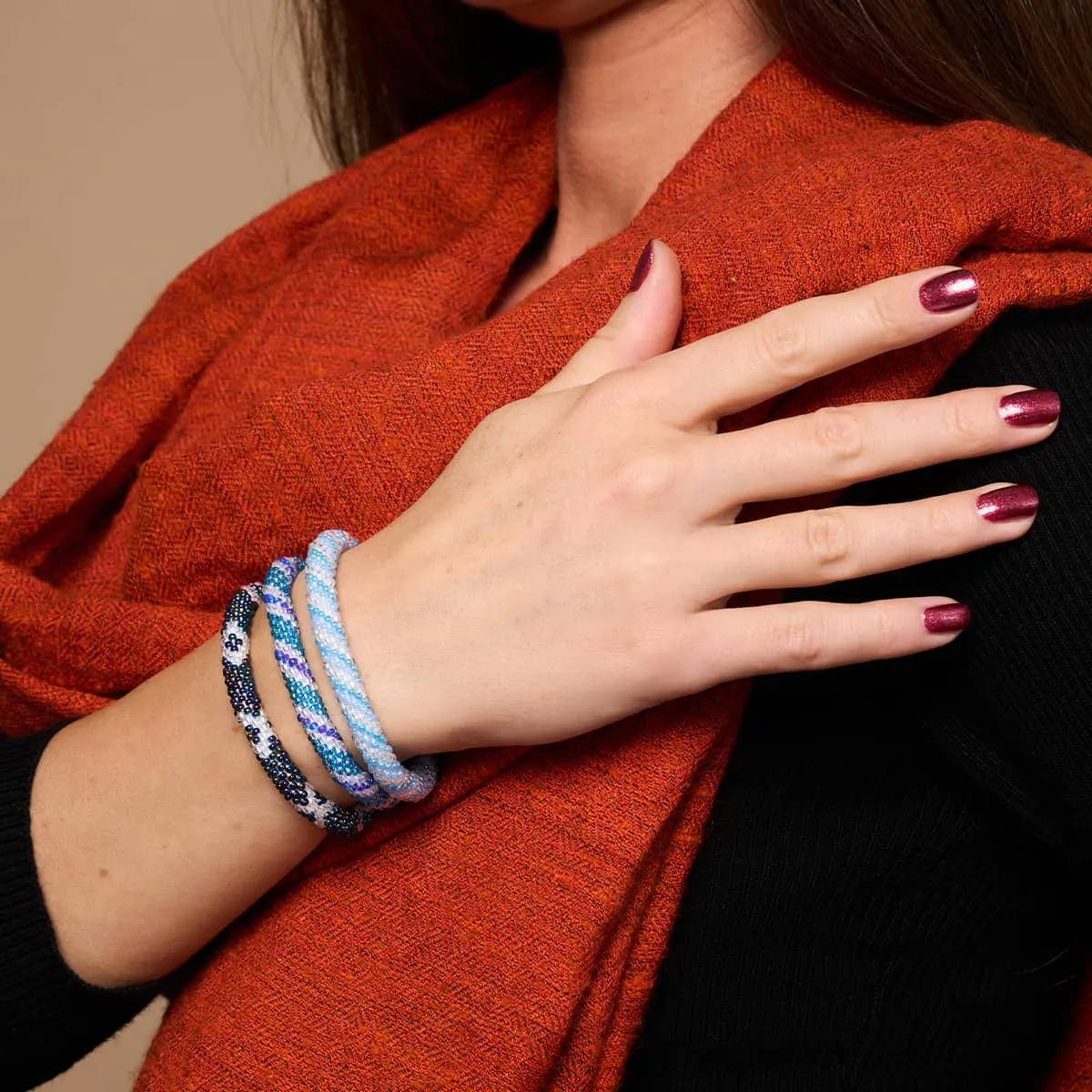 Smoke Monster | Himalayan Glass Bead Bracelet
