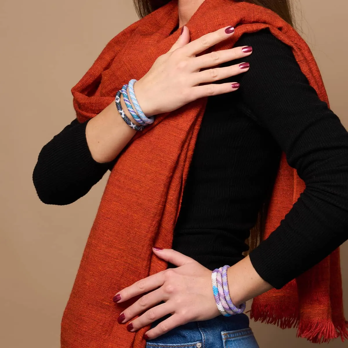 Smoke Monster | Himalayan Glass Bead Bracelet