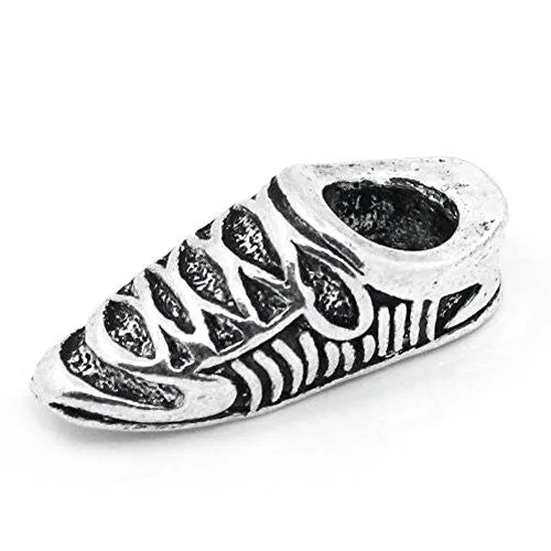 Sneaker Shoe Charm European Bead Compatible for Most European Snake Chain Bracelet