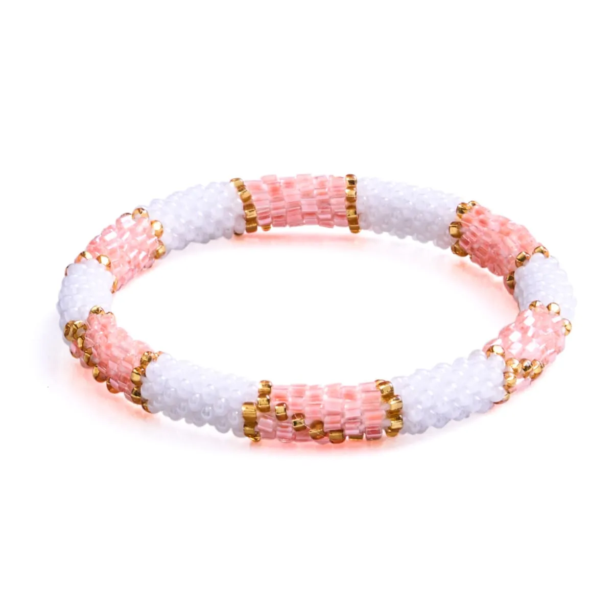 Snowbird | Himalayan Glass Bead Bracelet