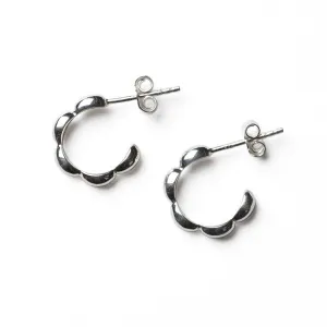 Southern Gates Sterling Silver Extra Small Rice Bead Hoop Earrings (97124)