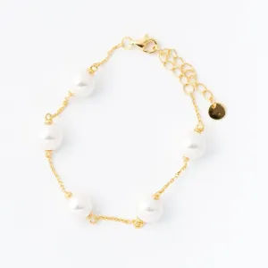Spaced Pearl Bracelet