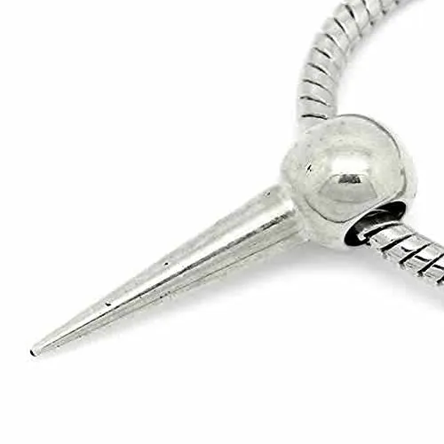 Spike European Bead Compatible for Most European Snake Chain Bracelet
