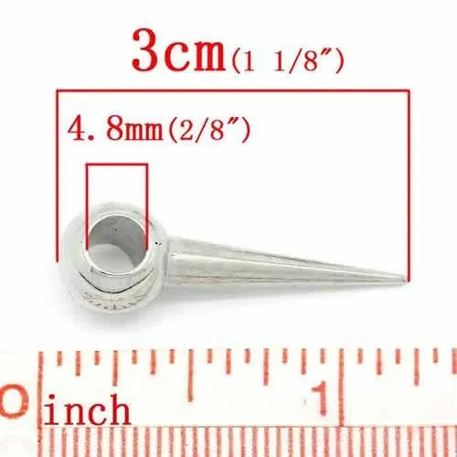 Spike European Bead Compatible for Most European Snake Chain Bracelet