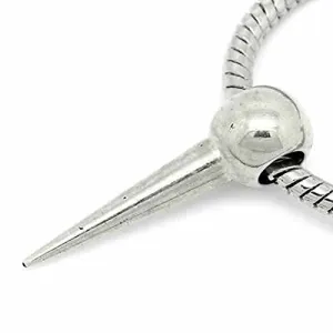 Spike European Bead Compatible for Most European Snake Chain Bracelet