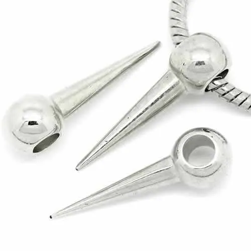 Spike European Bead Compatible for Most European Snake Chain Bracelet