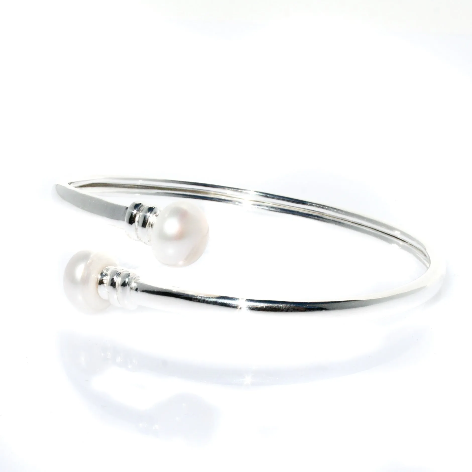 Spiral Pearl Cuff