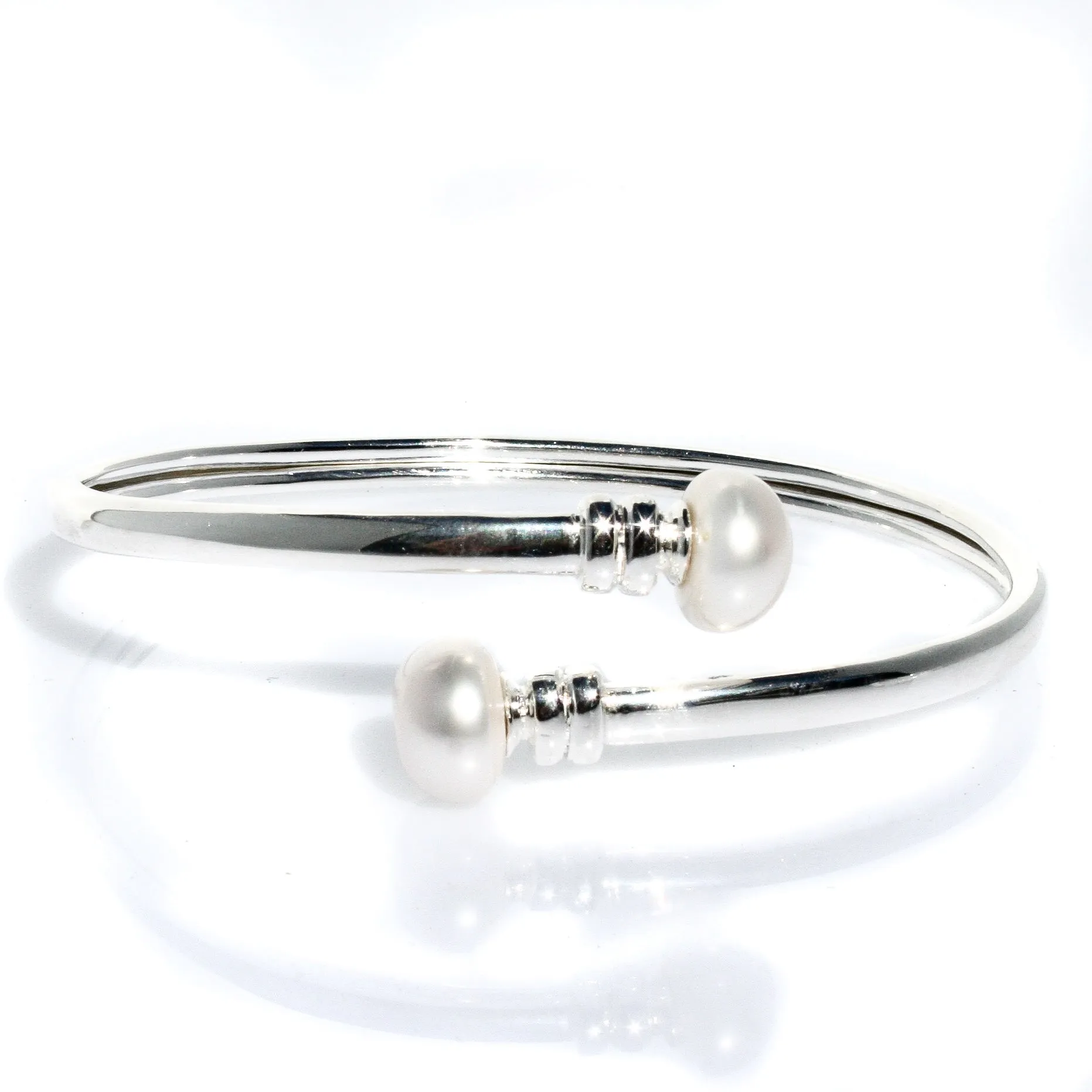 Spiral Pearl Cuff