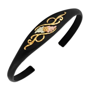 Splendid Powder Coat Bangle - Black Hills Gold Bracelet