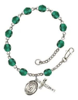 St. Gregory the Great Custom Birthstone Rosary Bracelet