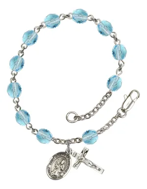 St. Joseph of Arimathea Custom Birthstone Rosary Bracelet