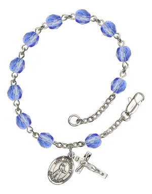 St. Petronille Custom Birthstone Rosary Bracelet
