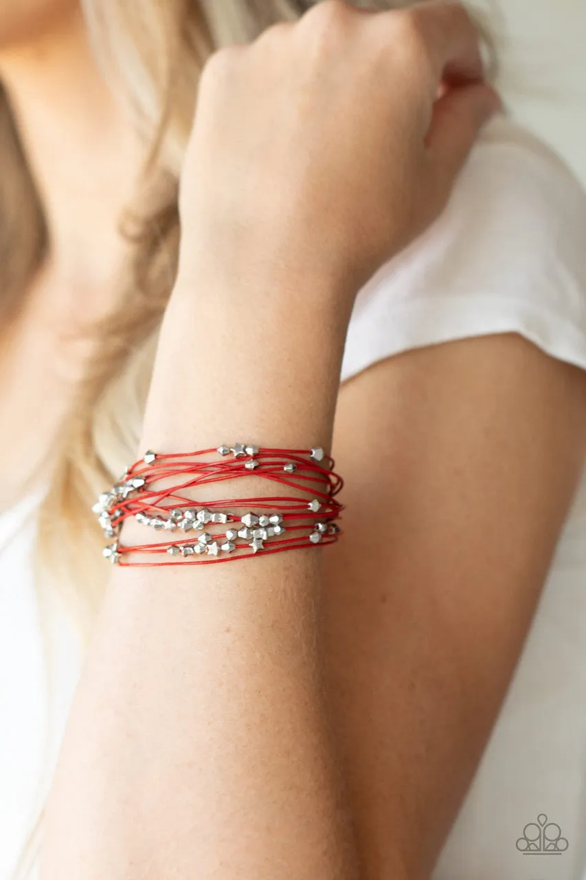 Star-Studded Affair Red Paparazzi Bracelet