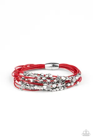 Star-Studded Affair Red Paparazzi Bracelet