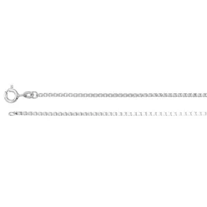 Sterling Silver 1.5mm Diamond Cut Box 7" Chain