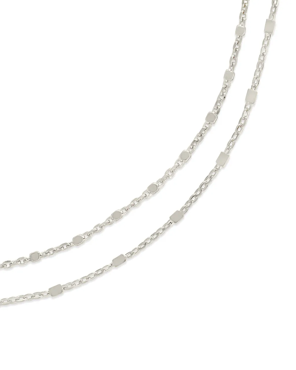 Sterling Silver Chloe Chain Bracelet Set of 2