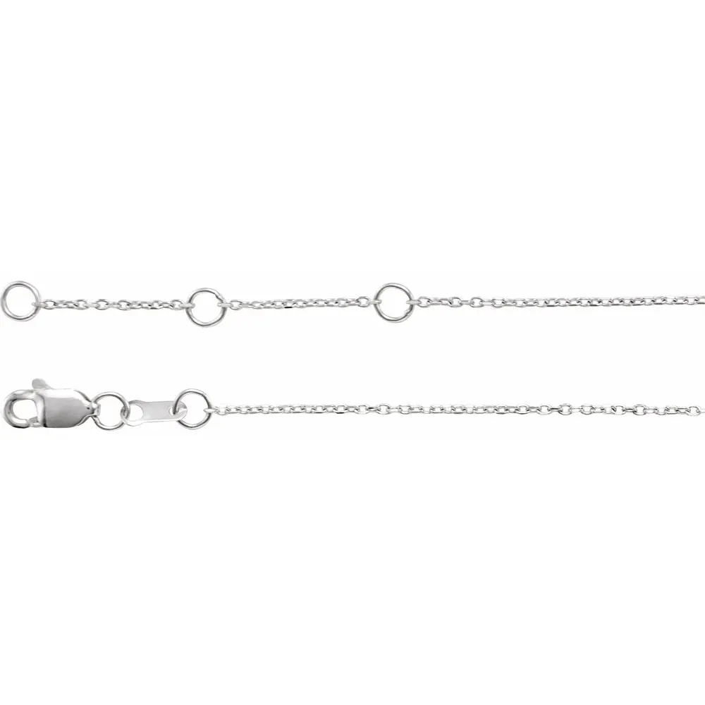 Sterling Silver Mama Script Bracelet 6.5-7.5"