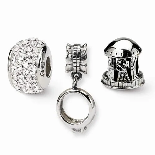 Sterling Silver Reflections Wedding & Anniversary Boxed Bead Set