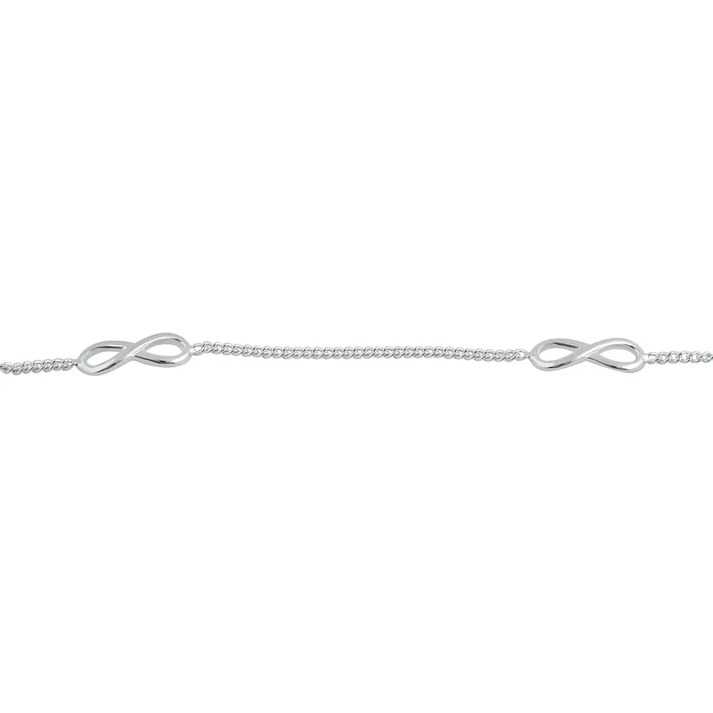Sterling Silver Rockin' Infinity Bracelet