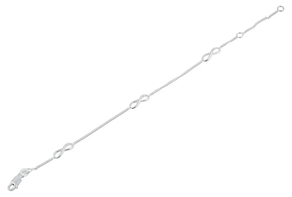 Sterling Silver Rockin' Infinity Bracelet