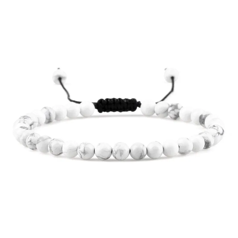 Stone Beads Adjustable Bracelet For Men