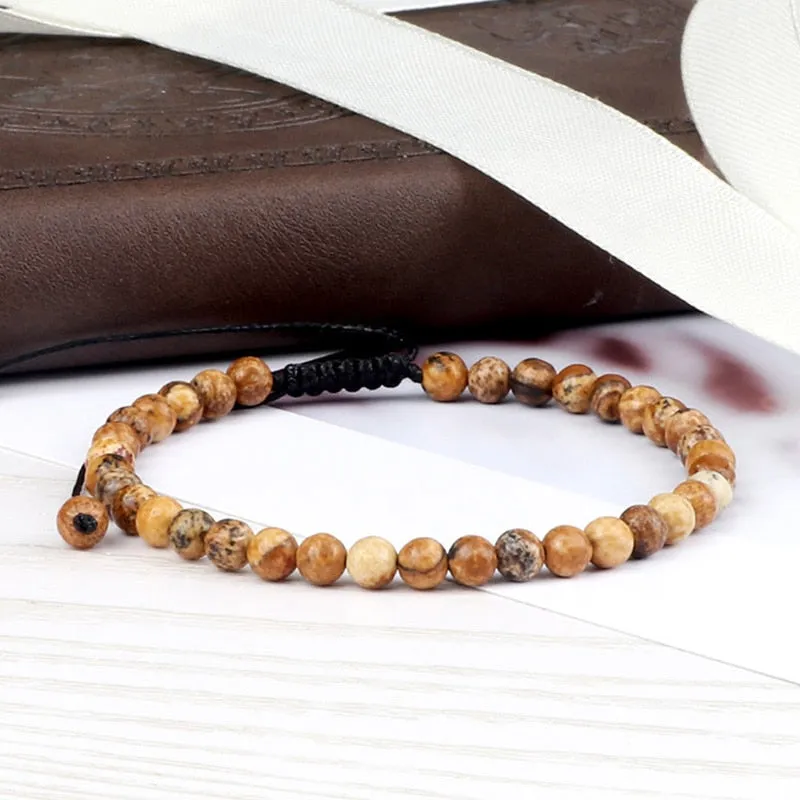 Stone Beads Adjustable Bracelet For Men