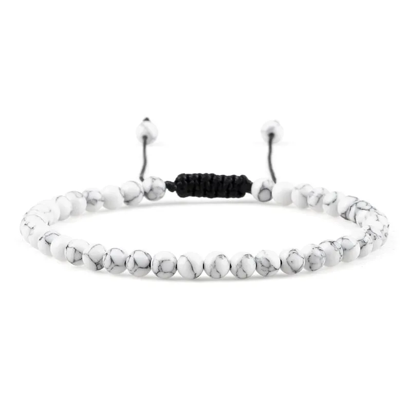 Stone Beads Adjustable Bracelet For Men
