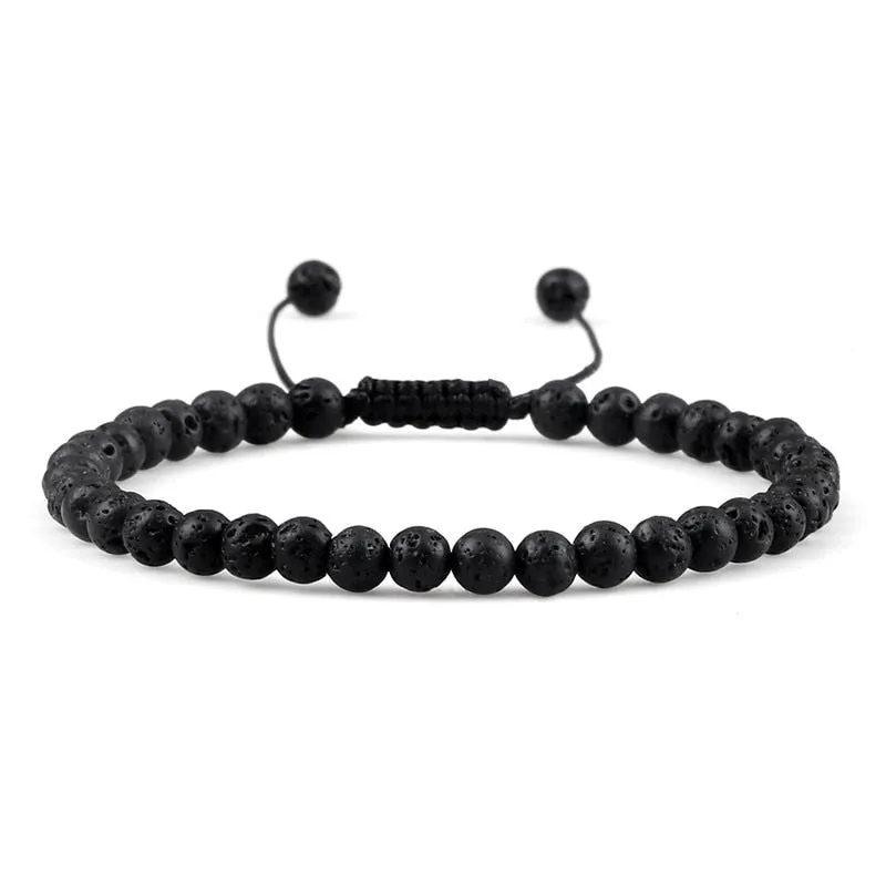 Stone Beads Adjustable Bracelet For Men