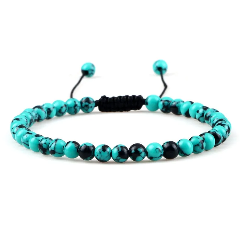 Stone Beads Adjustable Bracelet For Men